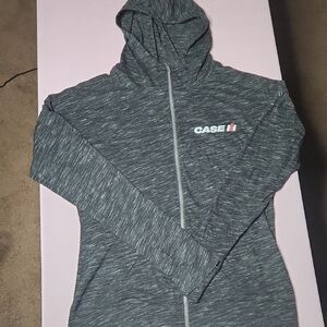 Case IH Gray Light Weight Zip-Up Hoodie